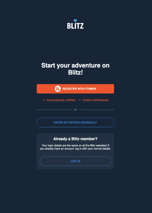 Snelle casino registratie in 30 seconden met instant verificatie